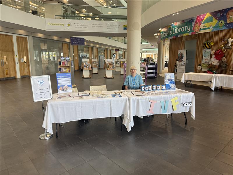 An NHS stall in a community space